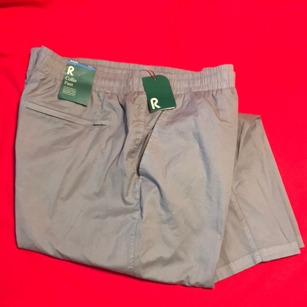 R.O.W. Collin Pant Men's Light Gray elaxed Elastic-Waist Pants